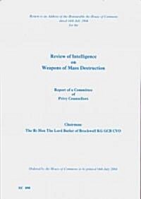 Review of Intelligence on Weapons of Mass Destruction (Paperback)