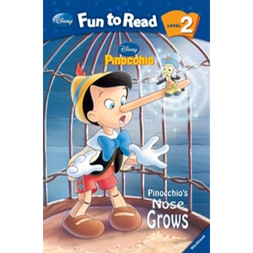 Disney Fun to Read 2-04 : Pinocchios Nose Grows (피노키오) (Paperback)
