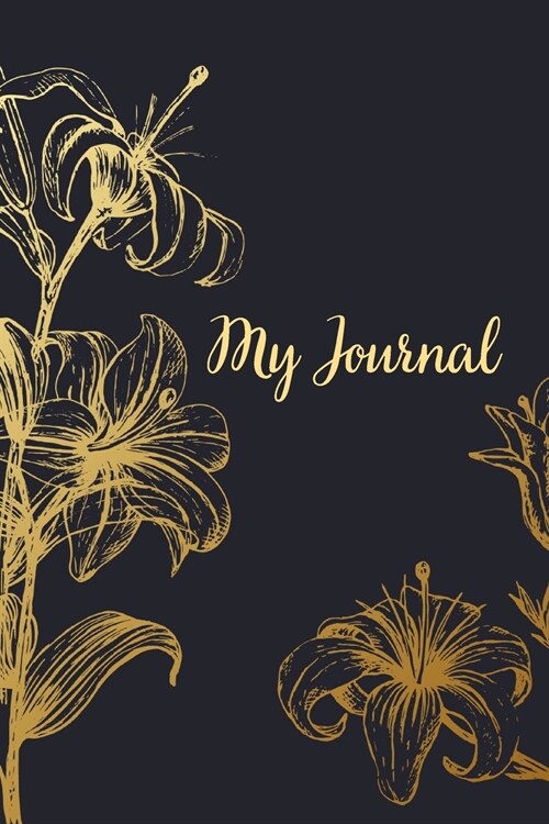 My journalBeautiful cover design Dotted Notebook 6x9 110 pages Bullet Journal Art Journal Cute bullet journal (Paperback)