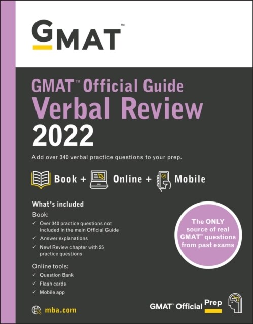 GMAT Official Guide Verbal Review 2022: Book + Online Question Bank (Paperback)