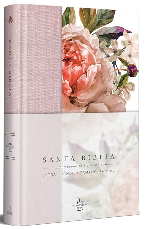 Biblia Reina Valera 1960 Letra Grande. Tapa Dura, Tela Rosada Con Flores, Tama? Manual / Bible Rvr 1960. Handy Size, Large Print, Hardcover, Pink (Hardcover)