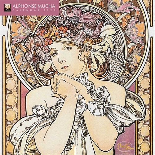 Alphonse Mucha Mini Wall calendar 2022 (Art Calendar) (Calendar, New ed)