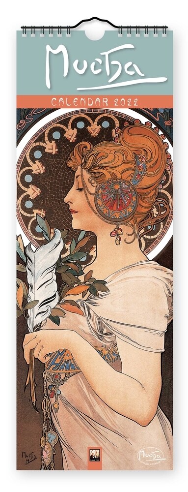 Alphonse Mucha Slim Calendar 2022 (Art Calendar) (Calendar, New ed)