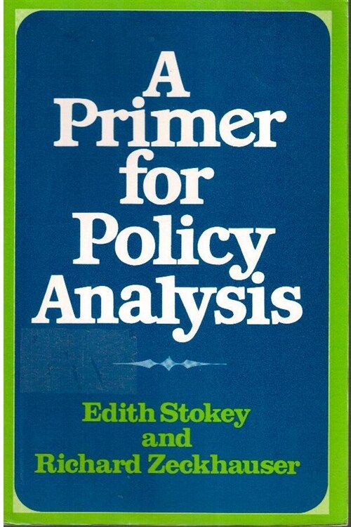[중고] A Primer for Policy Analysis (Paperback)