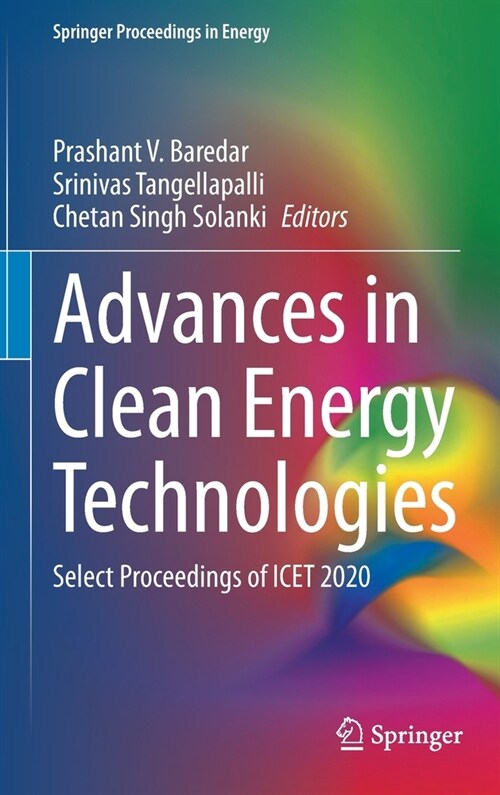 Advances in Clean Energy Technologies: Select Proceedings of Icet 2020 (Hardcover, 2021)
