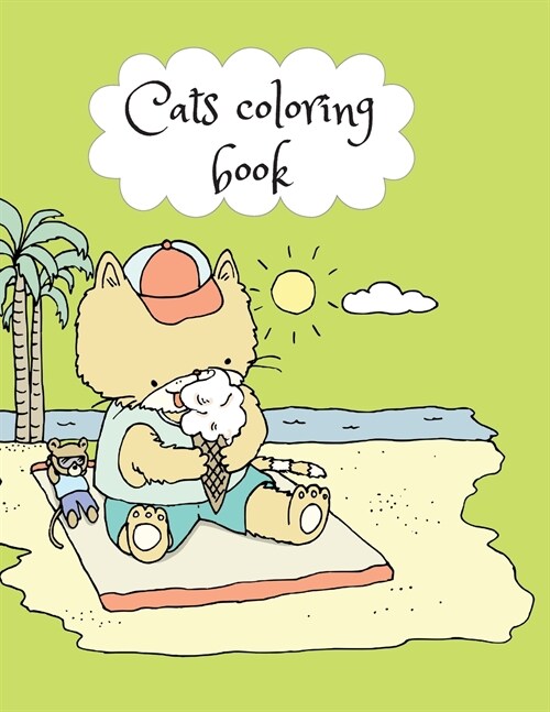 Cats coloring book (Paperback)