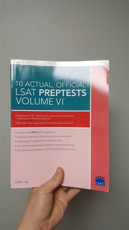 [중고] 10 Actual, Official LSAT Preptests Volume VI: (preptests 72-81) (Paperback)