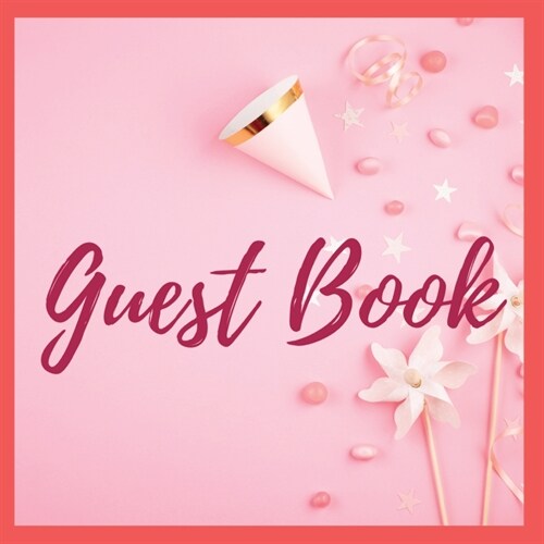 Premium Guest Book - Baby Shower Its a Girl | 80 Premium color pages| 8.5 x8.5 (Paperback)