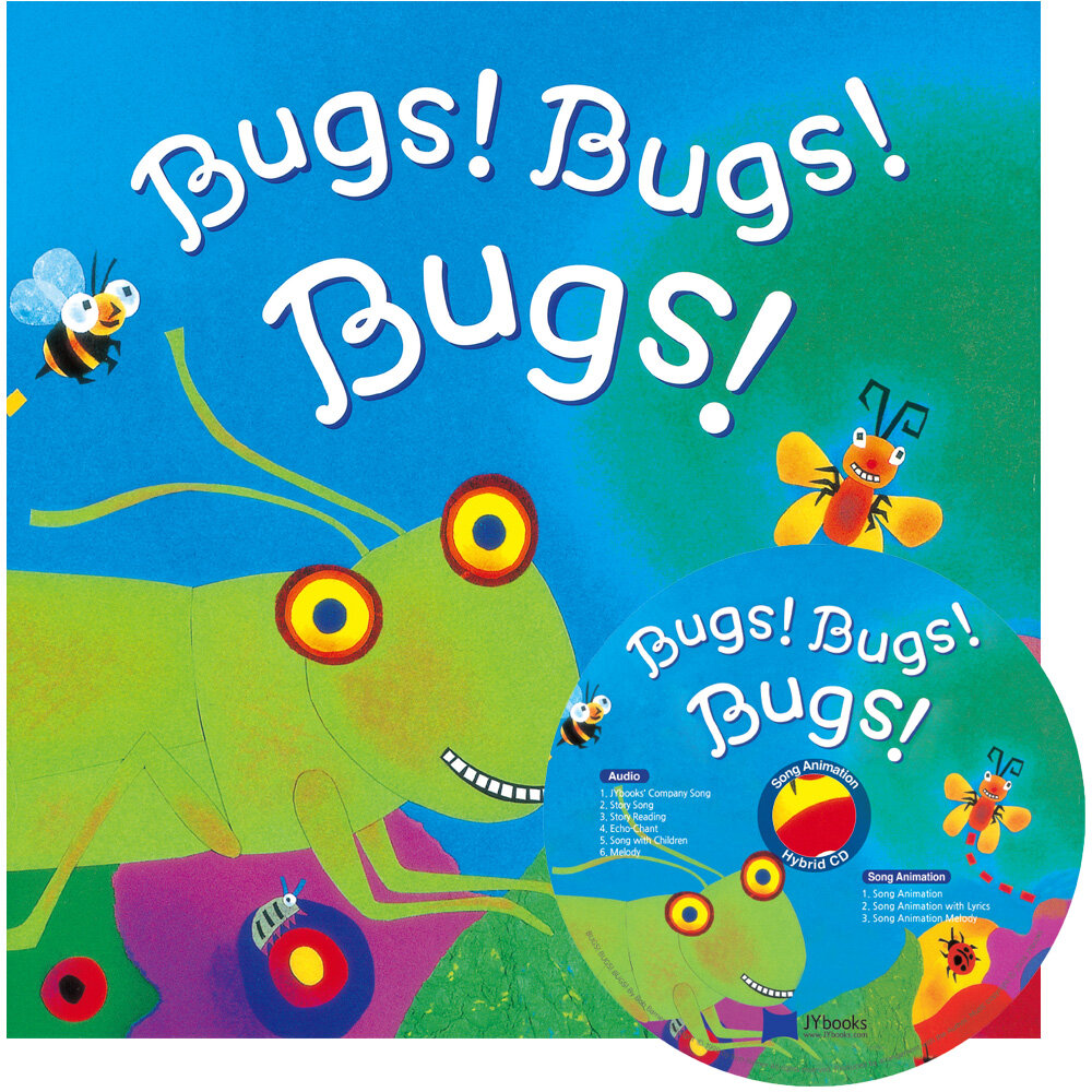 노부영 송 애니메이션 세이펜 Bugs! Bugs! Bugs! (Paperback + Hybrid CD )