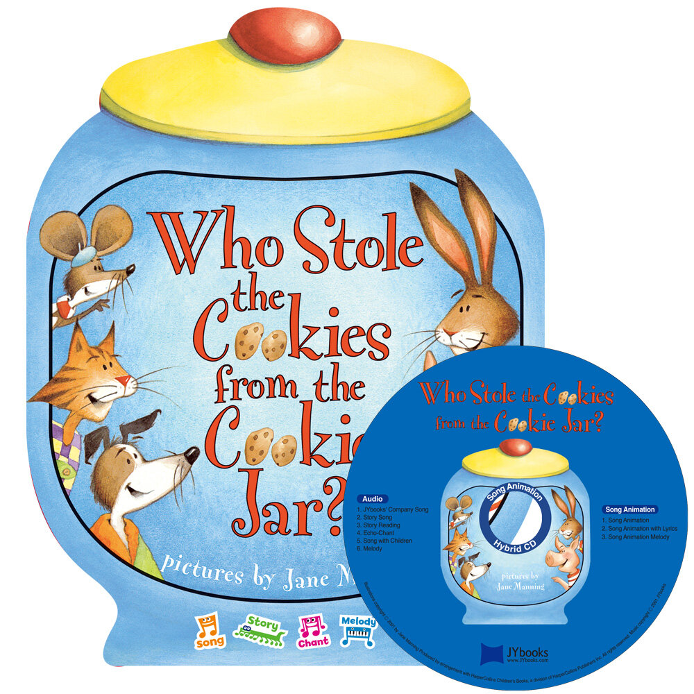 노부영 송 애니메이션 세이펜 Who Stole the Cookies from the Cookie Jar? (Boardbook + Hybrid CD)