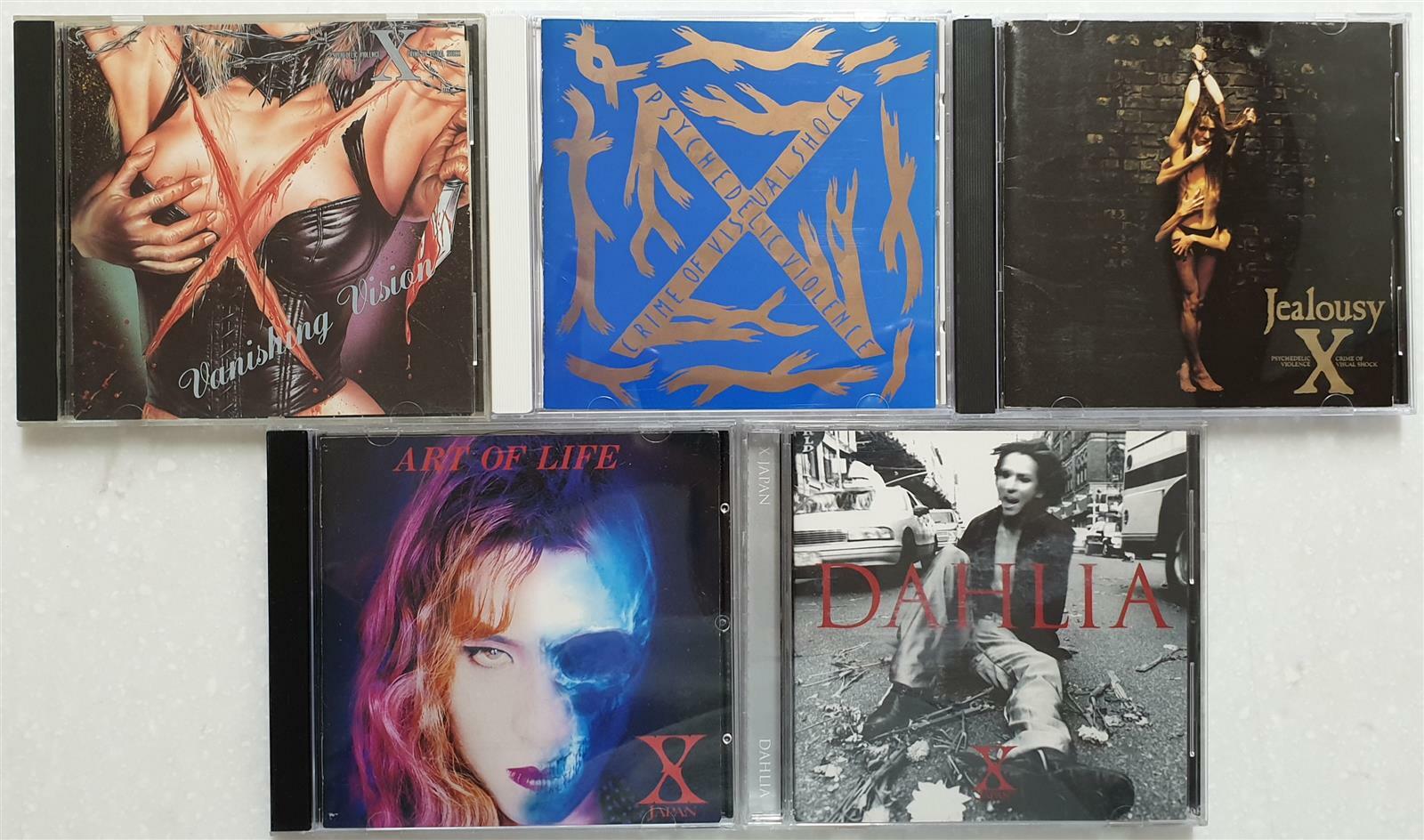 X JAPAN CD ヴァニシングヴィジョン・ブルーブラッド・ジェラシー