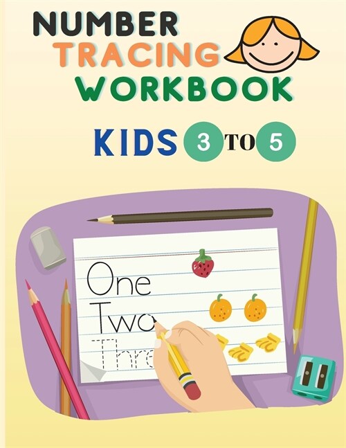 Number Tracing Workbook: Number Tracing for Preschoolers and Kids Ages 3-5 -Trace Numbers Practice Workbook for Pre K, K - Book to Master Numer (Paperback)
