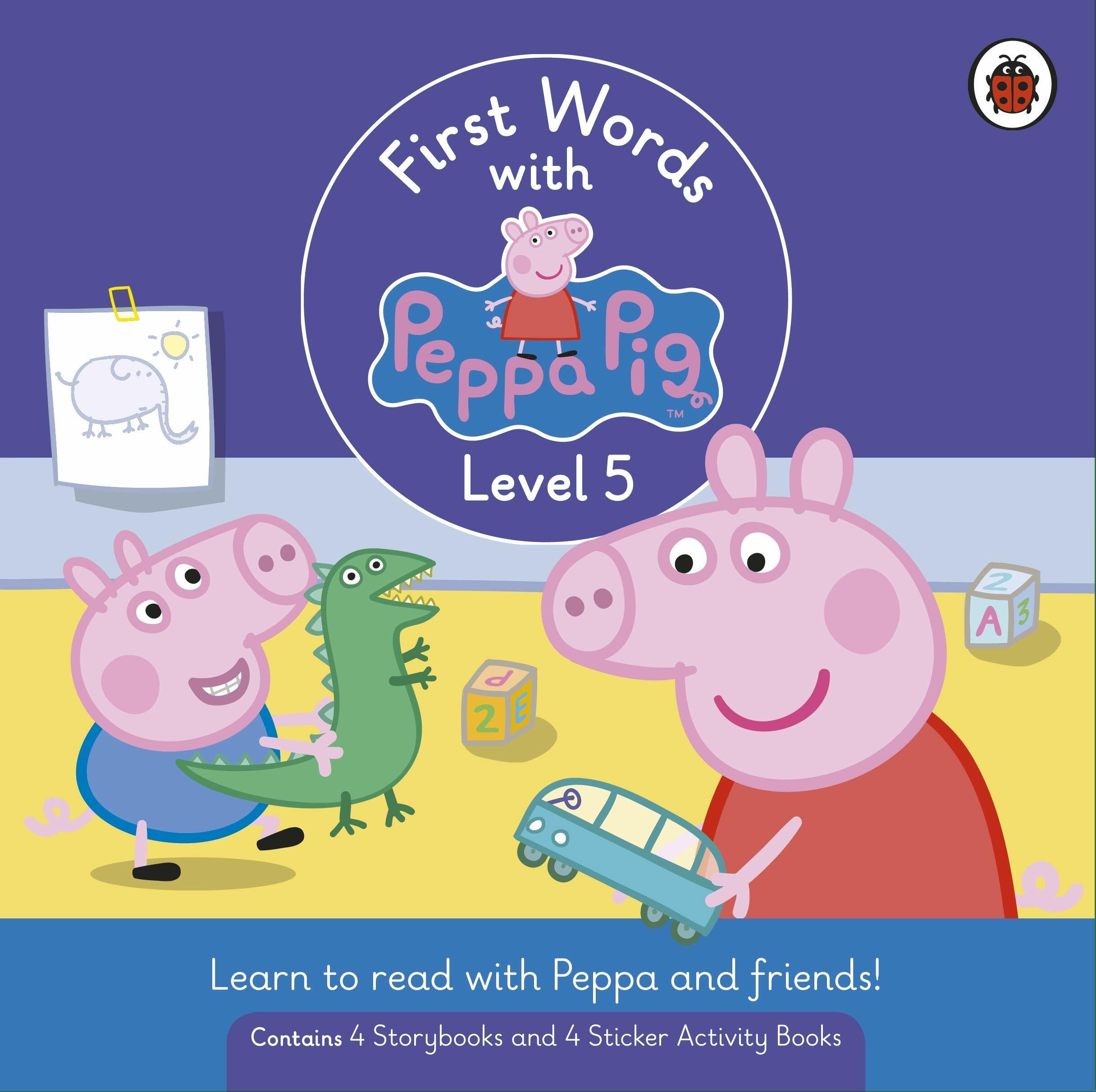 First Words with Peppa Pig Level 5 Box Set (Storybook 4권 + Activity Book 4권 + QR음원)