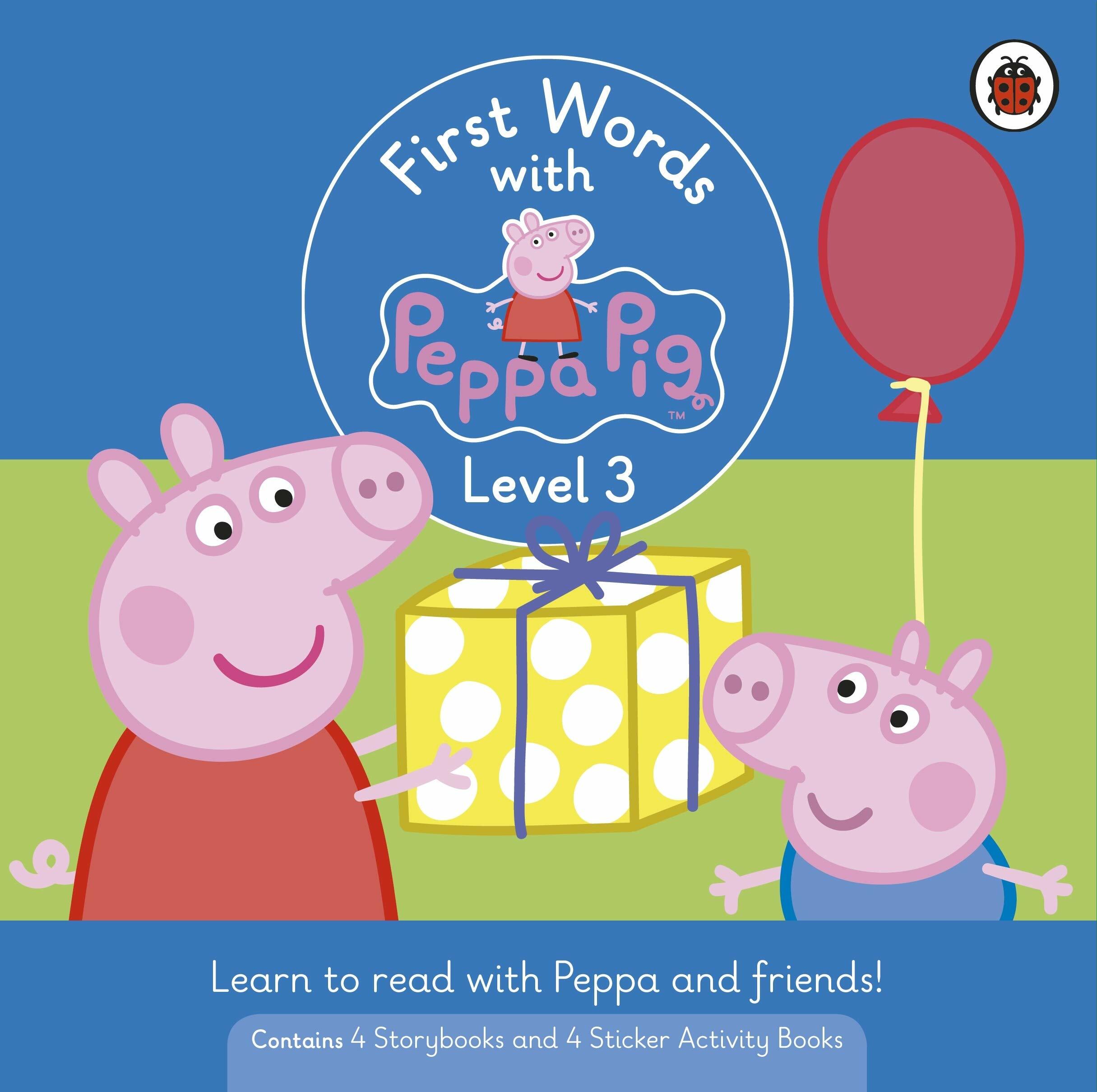 First Words with Peppa Pig Level 3 Box Set (Storybook 4권 + Activity Book 4권 + QR음원)