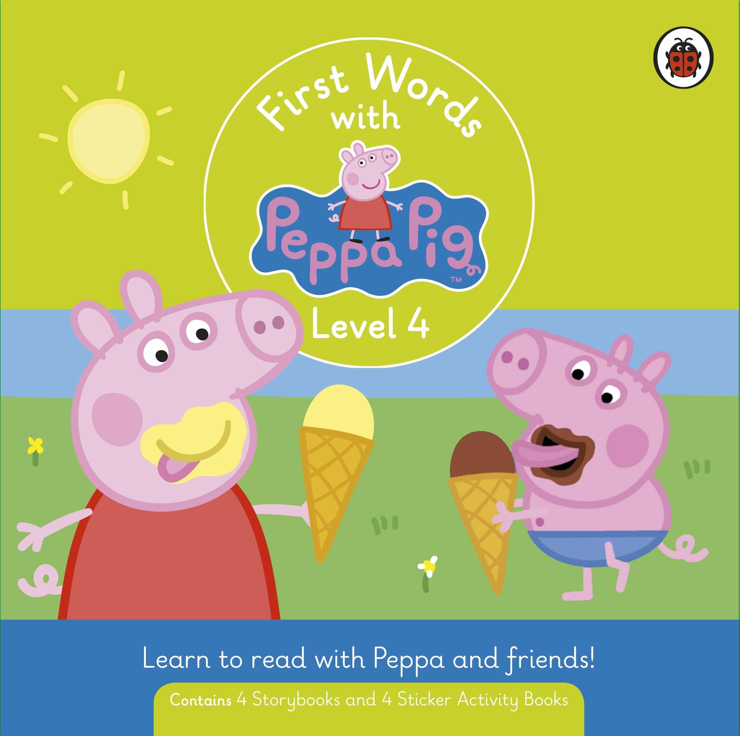First Words with Peppa Pig Level 4 Box Set (Storybook 4권 + Activity Book 4권 + QR음원)