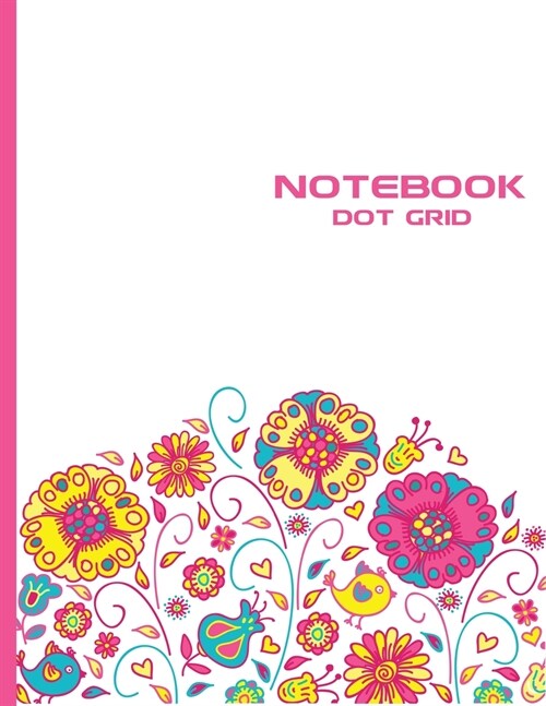 Dot Grid Notebook: Stylish Pink Candy Large Notebook Journal, 120 Dotted Pages 8.5 x 11 inches Journal Paper - Softcover ( Younity Style (Paperback)