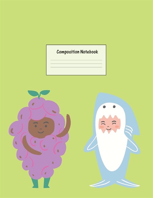 Composition Notebook: Wide Ruled Lined Paper: Large Size 8.5x11 Inches, 110 pages. Notebook Journal: Kids Playing Rainbow Workbook for Presc (Paperback)