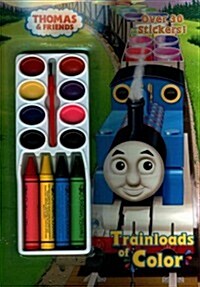Trainloads of Color [With Sticker(s) and Paint] (Paperback)