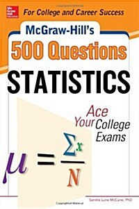 [중고] McGraw-Hill‘s 500 Statistics Questions: Ace Your College Exams (Paperback)