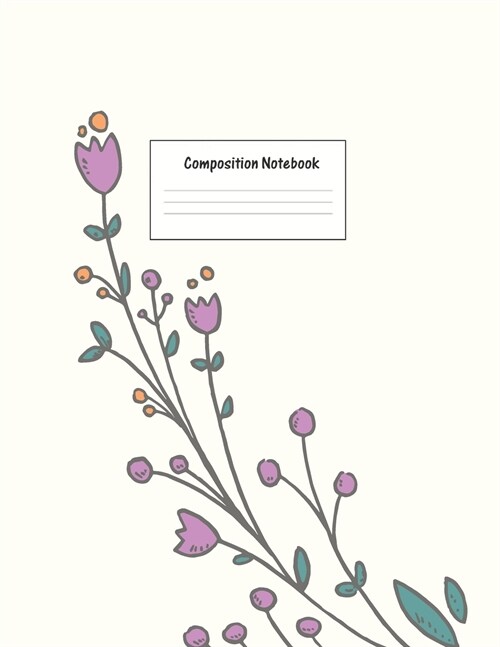 Composition Notebook: Wide Ruled Lined Paper: Large Size 8.5x11 Inches, 110 pages. Notebook Journal: Green Yellow Decoration Workbook for Pr (Paperback)