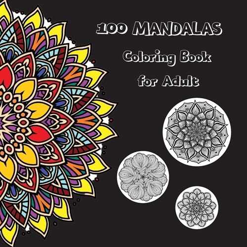 100 Mandalas Adult Coloring Books (Paperback)