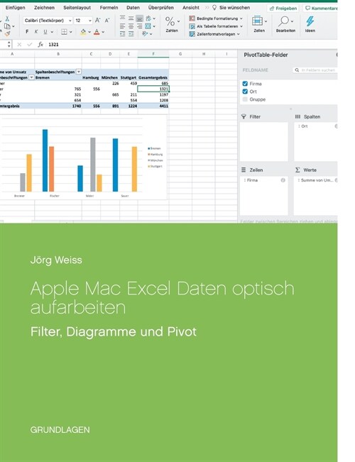 Apple Mac Excel Daten optisch aufarbeiten: Filter, Diagramme und Pivot (Paperback)