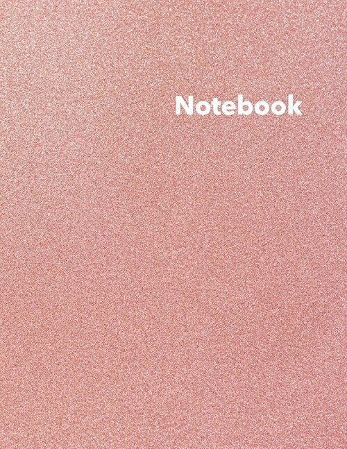 Dot Grid Notebook: Stylish Pink Glitter II Print Notebook, 120 Dotted Pages 8.5 x 11 inches Large Journal - Softcover Color Trends Collec (Paperback)