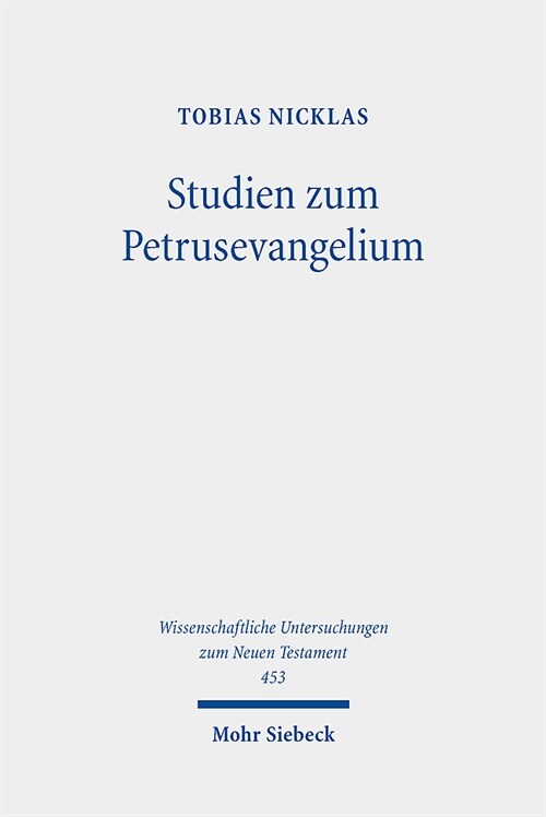 Studien Zum Petrusevangelium (Hardcover)