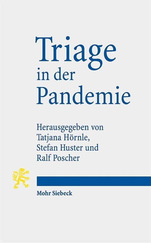 Triage in Der Pandemie (Paperback)