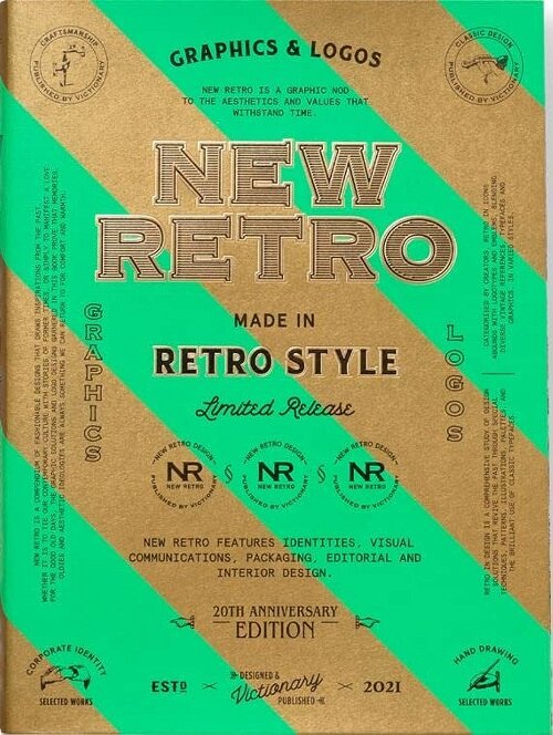 New Retro: 20th Anniversary Edition: Graphics & Logos in Retro Style (Paperback)