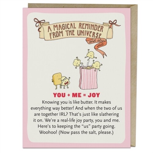 6-Pack Em & Friends You Me Joy Affirmators! Greeting Cards (Cards)