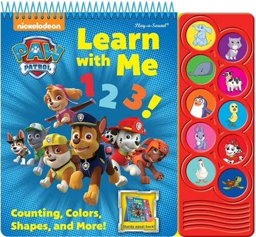 Nickelodeon Paw Patrol: Learn with Me 123! Counting, Colors, Shapes, and More! Sound Book (Board Books)