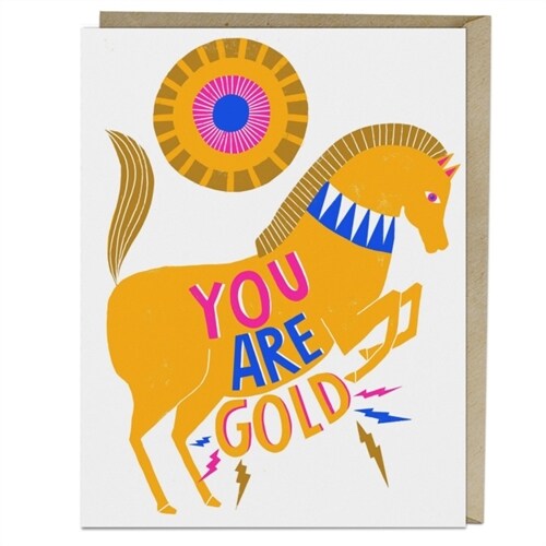 Lisa Congdon You Are Gold Card (Cards)