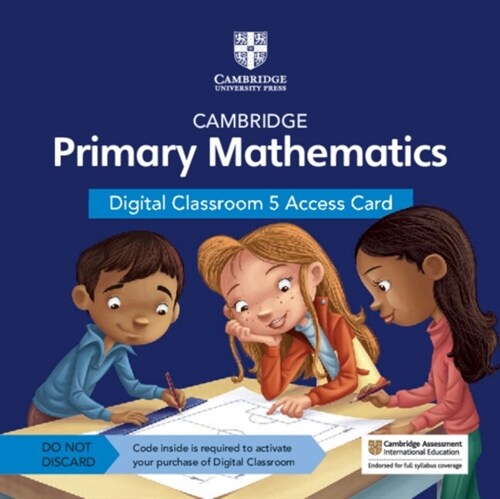 Cambridge Primary Mathematics Digital Classroom 5 Access Card (1 Year Site Licence) (Digital product license key, 2 Revised edition)
