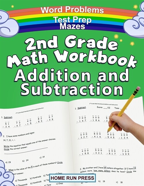 2nd Grade Math Workbook Addition and Subtraction: Second Grade Workbook, Timed Tests, Ages 4 to 8 Years (Paperback)