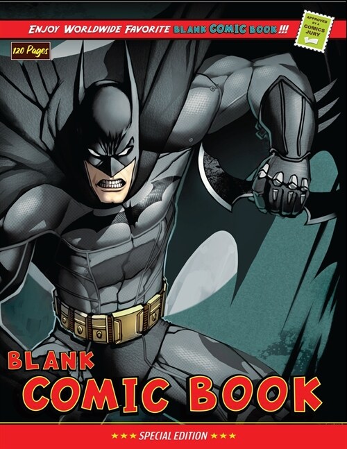 Blank Comic Book: Create Your Own Comics with this Comic Book Journal Notebook - 120 Pages of Fun and Unique Templates - A Large 8.5 x 1 (Paperback)