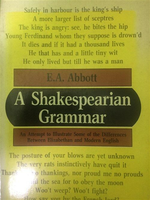 [중고] A Shakespearian Grammar