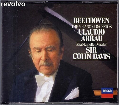 [중고] Beethoven The 5 Piano Concertos / Staatskapelle Dresden,Claudio Arrau,Colin Davis (3 Disc)