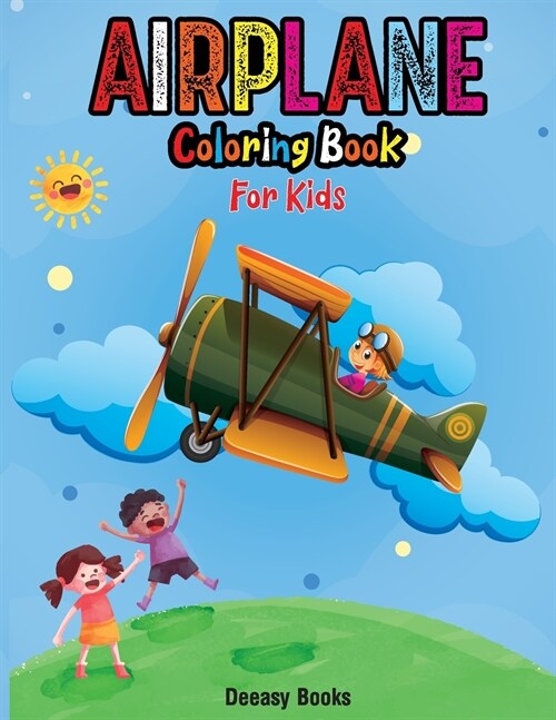 Airplane Coloring Book For Kids (Paperback)