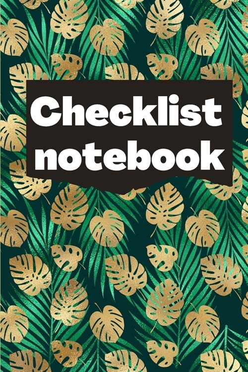 Checklist Notebook: To Do List Notebook, Daily and Weekly Planning, Productivity Journal (Paperback)