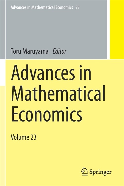 Advances in Mathematical Economics: Volume 23 (Paperback, 2020)