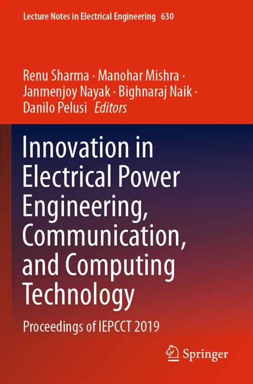 Innovation in Electrical Power Engineering, Communication, and Computing Technology: Proceedings of Iepcct 2019 (Paperback, 2020)