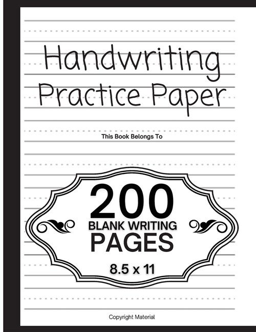 Handwriting Practice Paper for Kids (Paperback)
