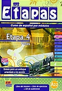 Etapas Level 4 Fotos - Libro del Alumno/Ejercicios + CD (Hardcover)
