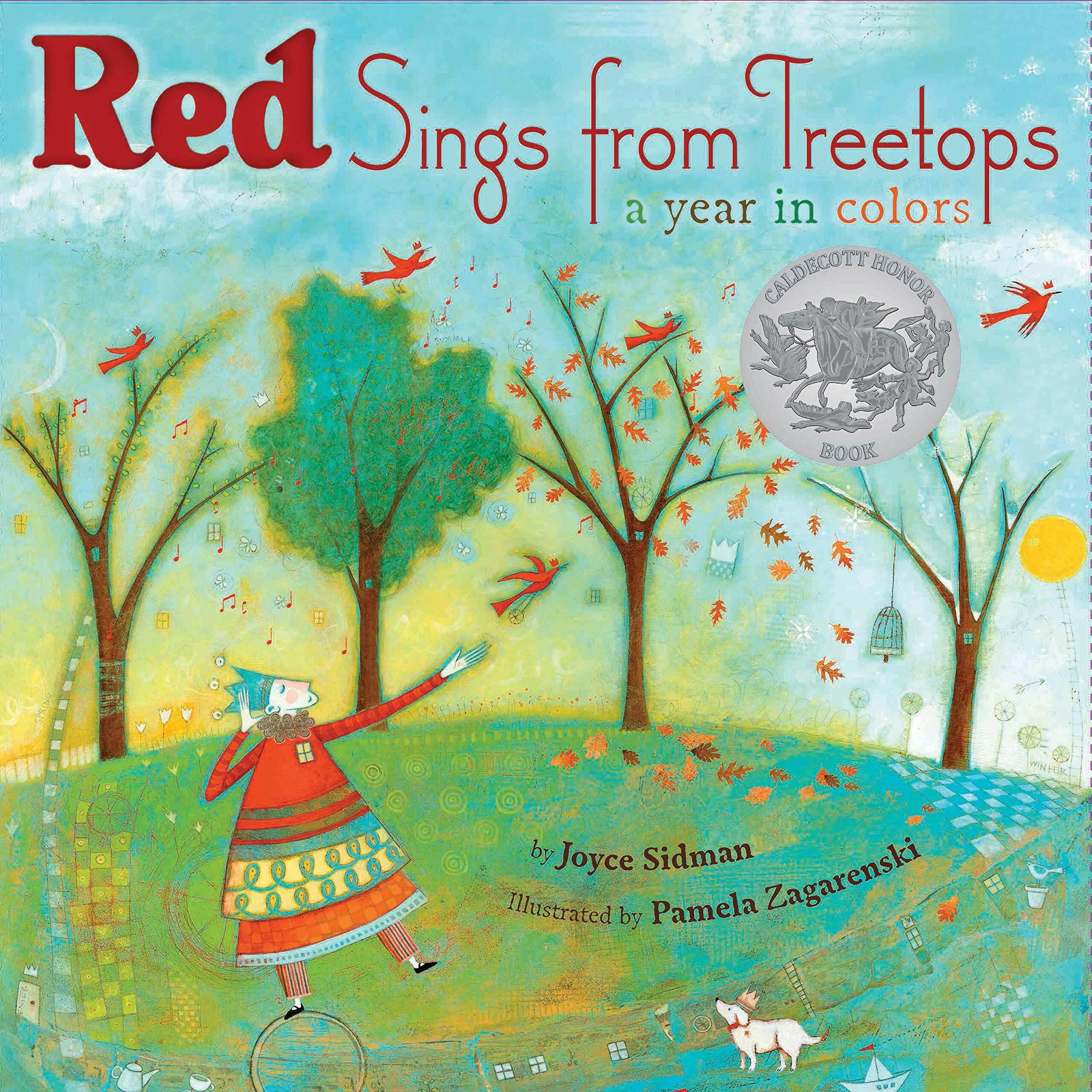 Red Sings from Treetops: A Caldecott Honor Award Winner (Hardcover)