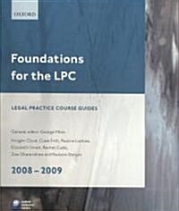 Foundations for the Lpc 2008-2009 (Paperback, Revised)