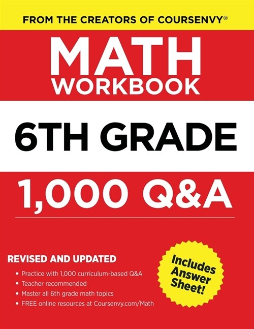 6th Grade Math Workbook (Paperback)