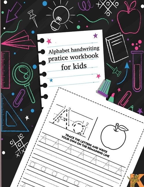 alphabet handwriting pratice workbook for kids: Workbook for kids and teenagers kindergarten and primary school Activity: trace letters and numbers a (Paperback)