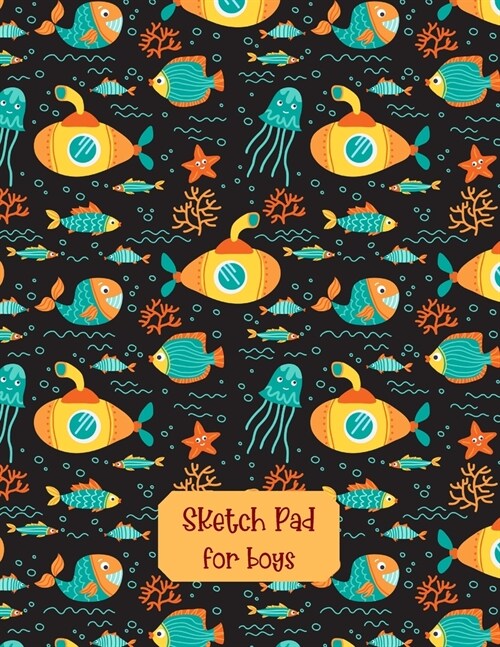 Sketch Pad for Boys-Artist Pad Paper-?Drawing Pad Boys- Sketch Book 8x5- Sketch Book Diary-Blank Paper for Drawing, Doodling, Sketching (Paperback)