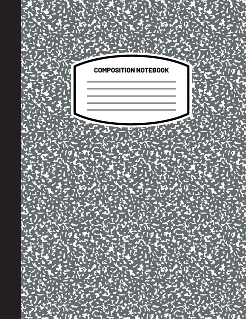 Classic Composition Notebook: (8.5x11) Wide Ruled Lined Paper Notebook Journal (Charcoal Gray) (Notebook for Kids, Teens, Students, Adults) Back to (Paperback)